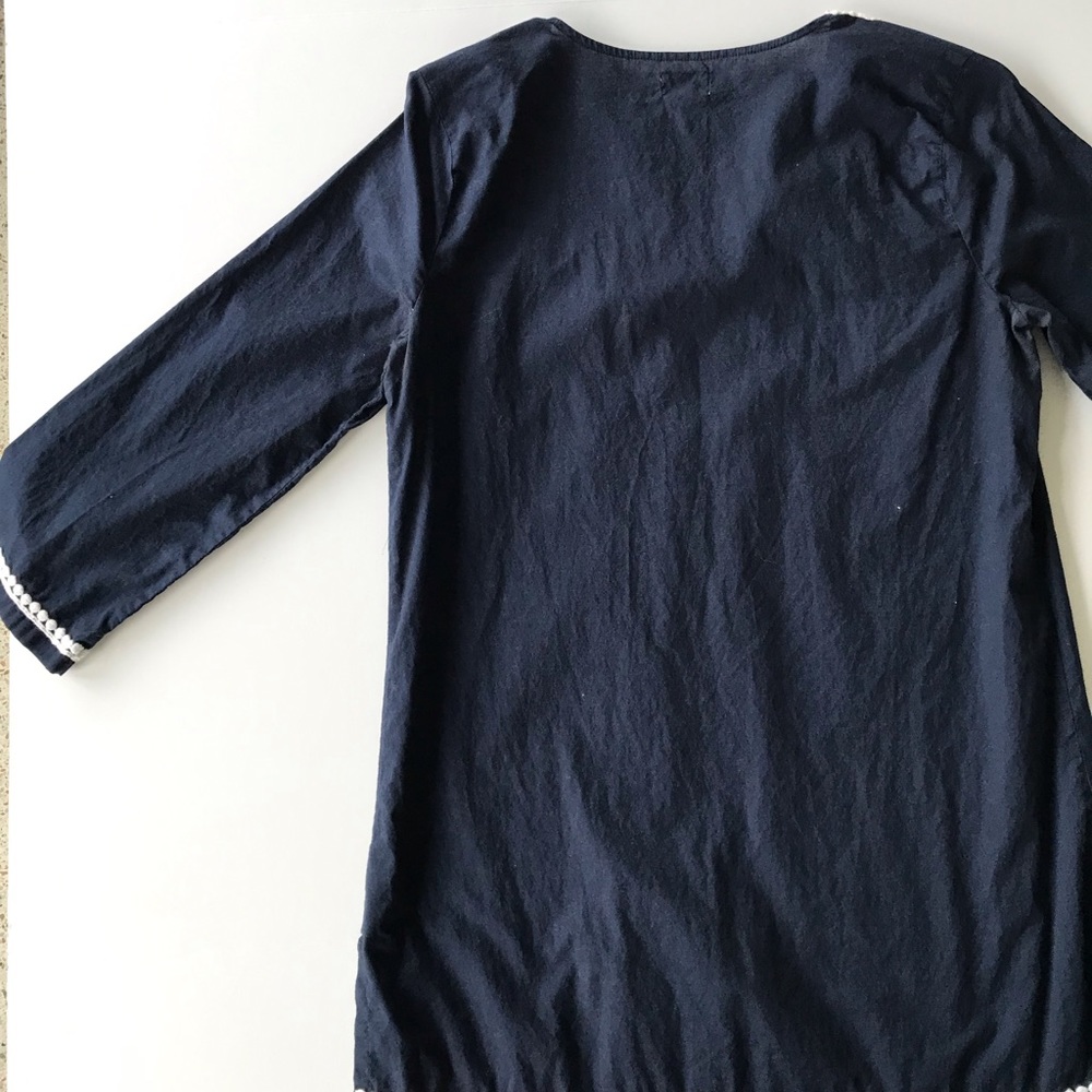 Crown & Ivy Beach Navy Blue Crochet Trim Tunic XS - Picture 11 of 11